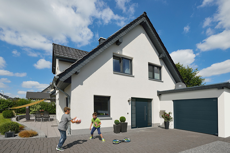 Aluminium-Haustür Hörmann ThermoSafe, Motiv 861, Anthrazitgrau RAL 7016